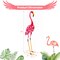 Costway 2-Piece Metal Crane/Flamingo Garden Statue Sculpture Set Outdoor Yard Lawn Decoration